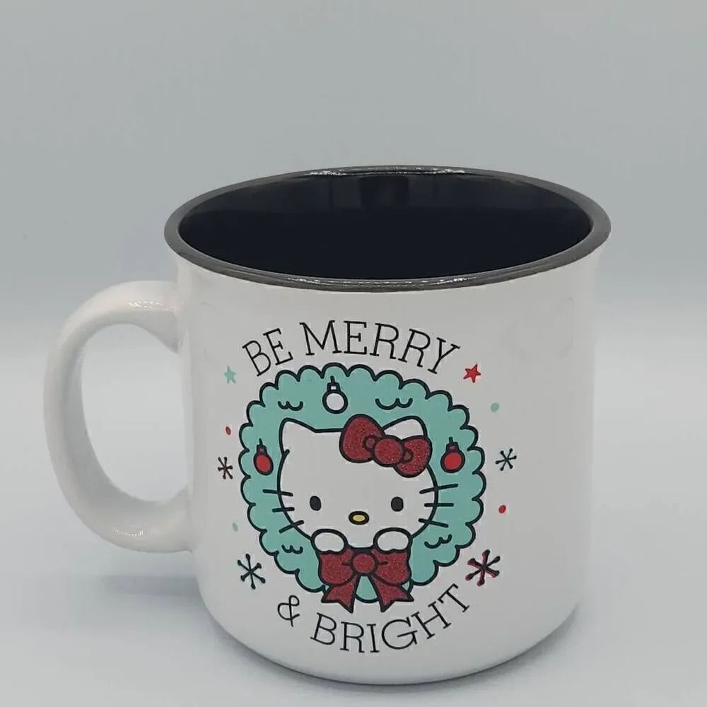 Hello Kitty Be Merry & Bright Christmas white oversize mug